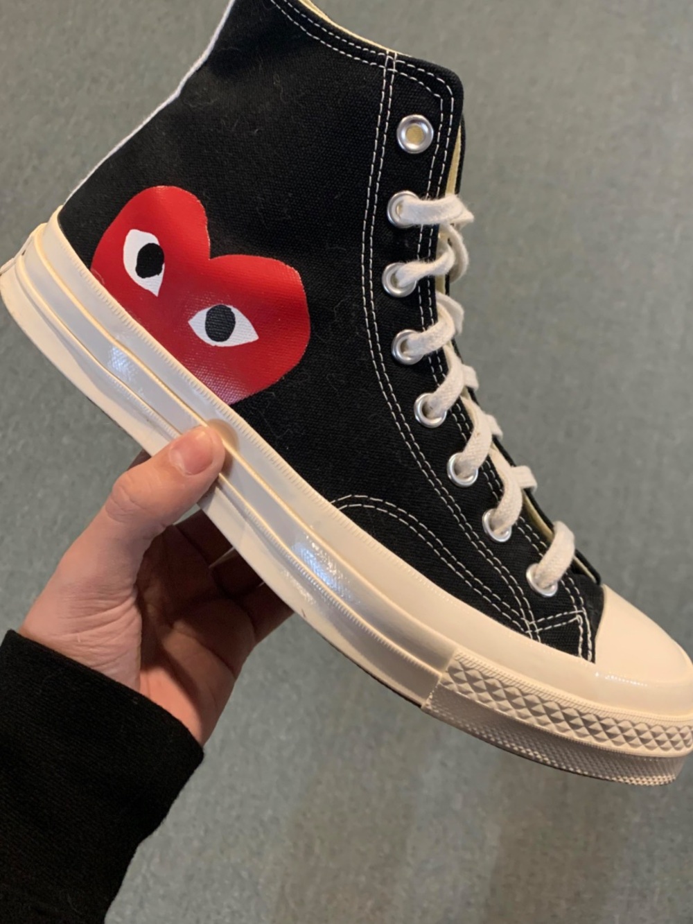 Converse Comme des Garçons PLAY x Converse Chuck 70 High Top Black Chuck 70 High